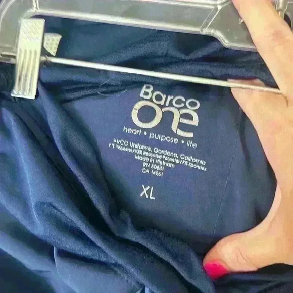 Barco One Xl Navy Scrub Pants Athletic Type Lightweight Item# 5E - Picture 6 of 6